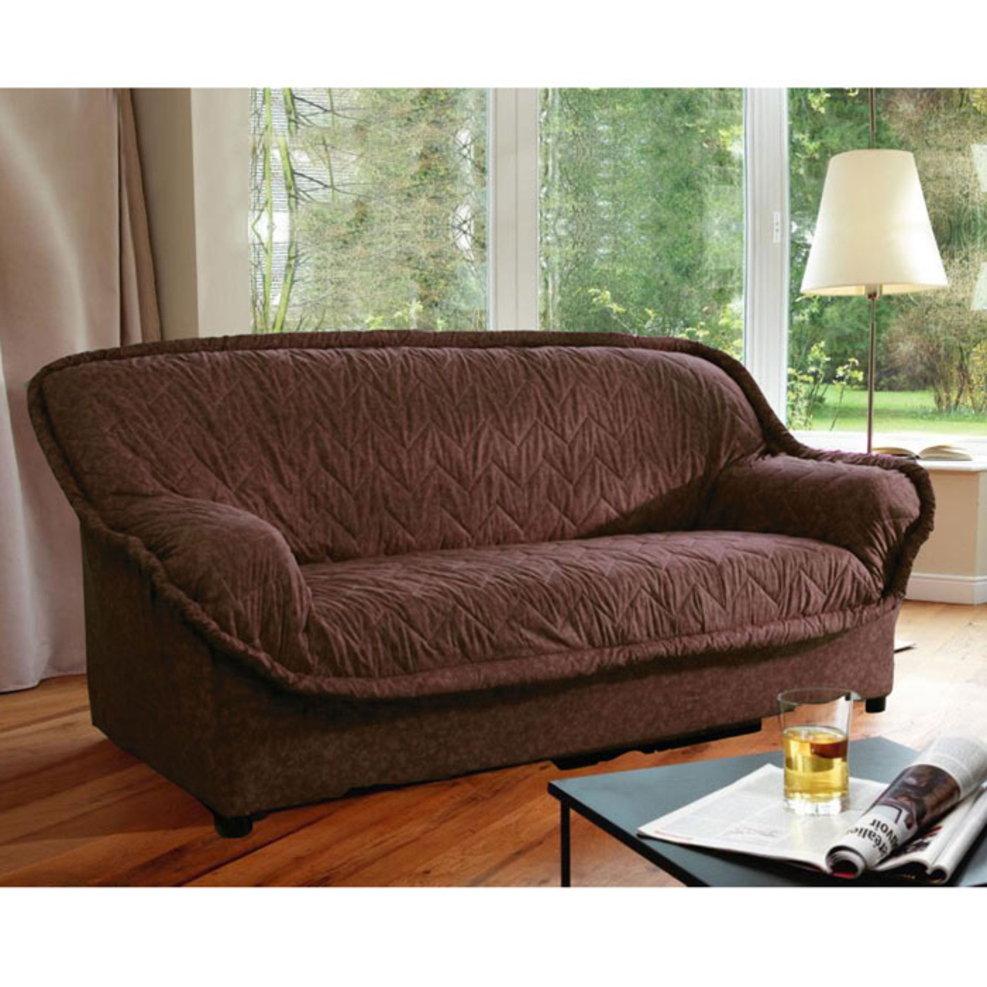 Plaid, housse de coussin, housse de canapé, galette de chaise  Daxon