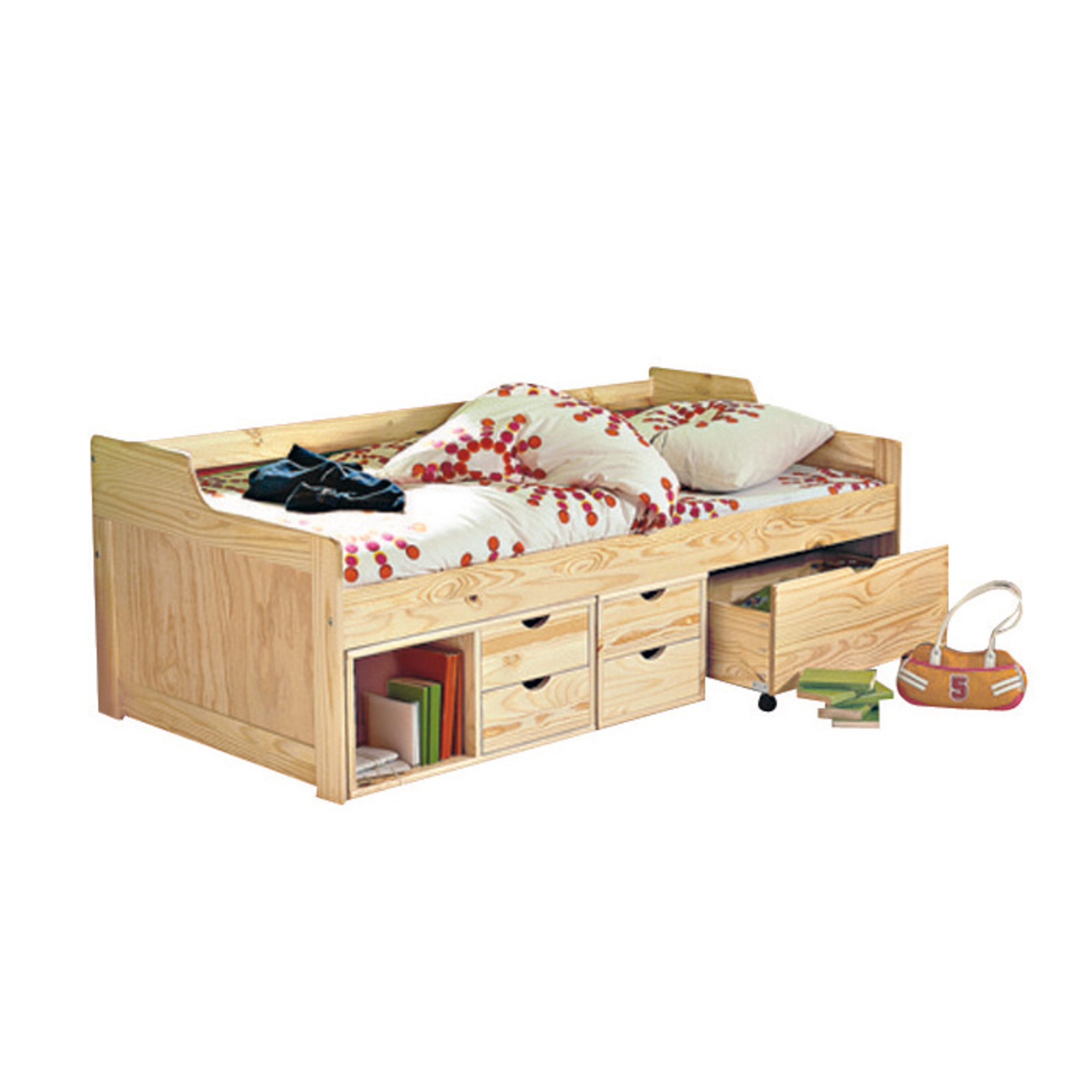 Lit banquette 90 x 190 cm tiroirs louis brut anniversaire 40 ...