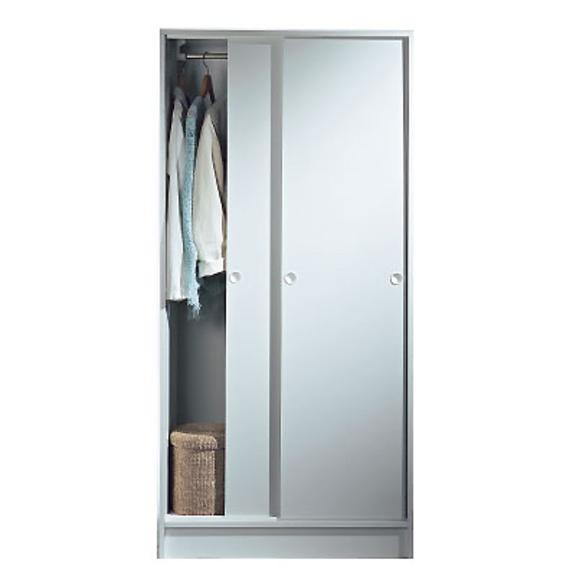 Armoire 2 Portes Coulissantes Largeur 100 Cm Bright Shadow Online