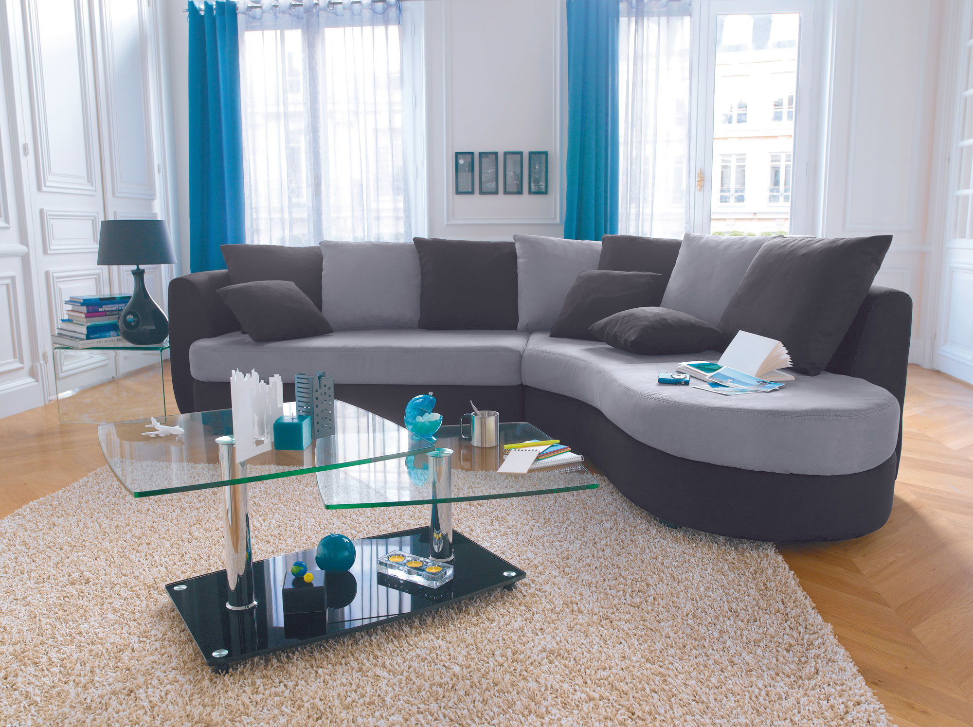 Peinture salon gris taupe: exemples pour accorder le taupe à sa ...