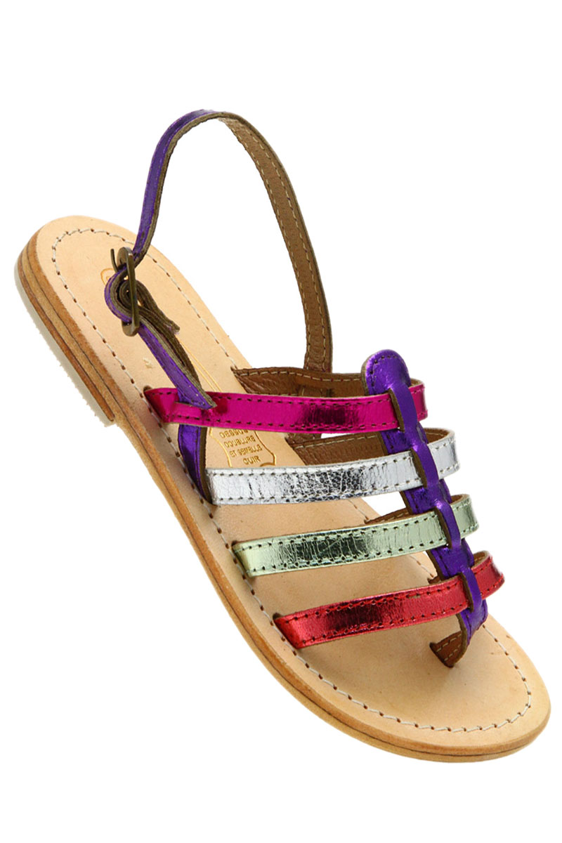 sandales cuir fille