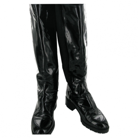 Bottes En Cuir Vernis Noir t39