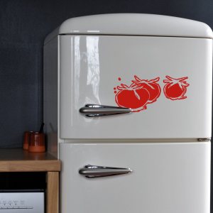 Sticker mural d�coratif th�me tomates : � croquer ! une envie de cuisine et de fra�cheur pour un design tr�s tendance !