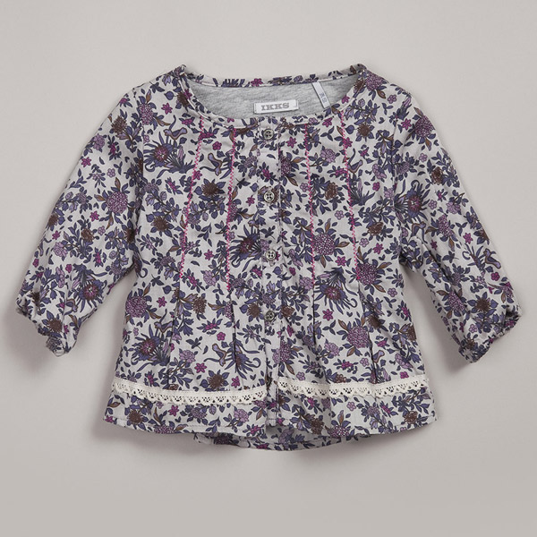 Chemisier doubl� fille - 2 ans