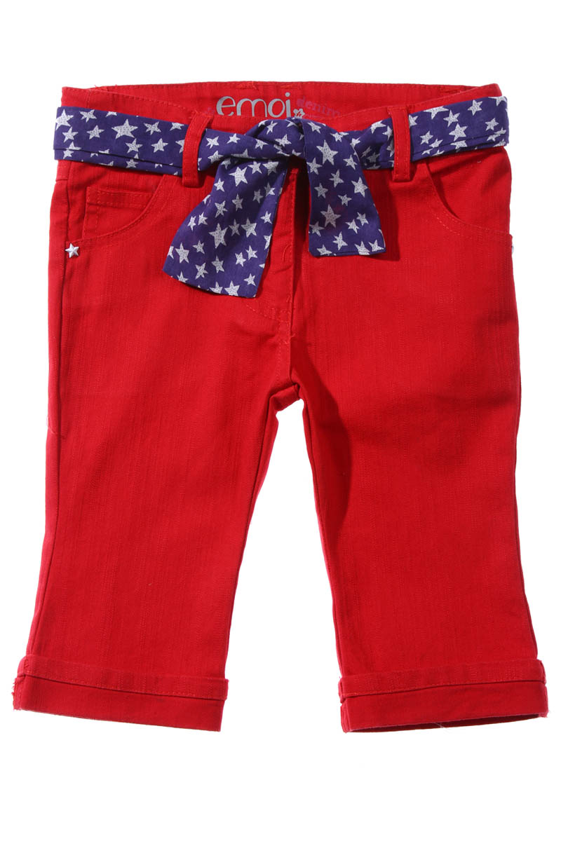 pantalon avec ceinture � nouer du 3 au 6 ans fille