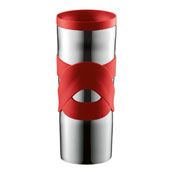 Mug de voyage double paroi inox - 0,45 l - Travel Mug - Couleur:Rouge