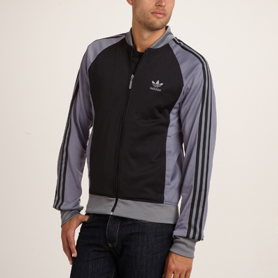 veste adidas grise et noir