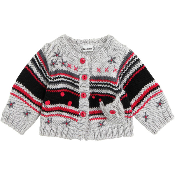 Cardigan fille en tricot Haut comme 3 Pommes - 18 mois
