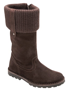 Bottes bi-matiere fille a revers Vertbaudet