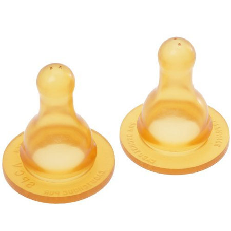 Lot de 2 t�tines en caoutchouc naturel - 8 mois+