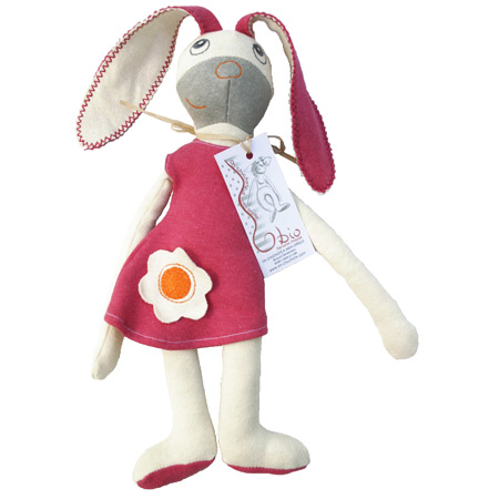 Doudou Bio 'Lapine fleur'