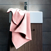 Serviette de toilette 100% coton nid d'abeille 270g/m� Harmonie - Couleur:Poudre - Taille:65x105cm