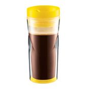 Mug de voyage en plastique - 0.45 l - Travelling - Couleur:Jaune