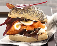 Hamburgers minceur au saumon fum�