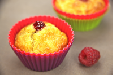 Petits moelleux coco-framboise - recette Canderel
