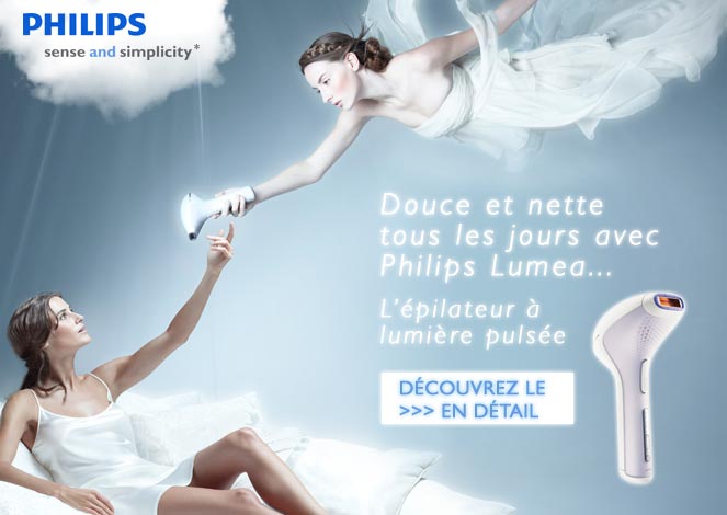 D�couvrez le nouvel �pilateur � lumi�re puls�e Philips Lum�a
